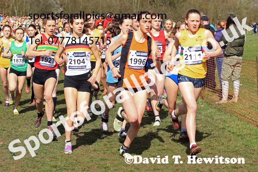 Womens Under-17s 2022 CAU Inter Counties Cross Country, Prestwold Hall, Loughborough.  Photo: David T. Hewitson/Sports for All Pics